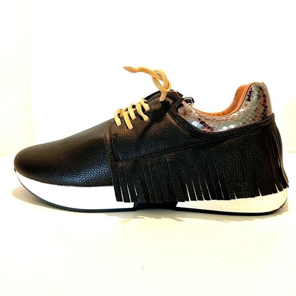 SHUSHOP ‘PEPA’ Black Sneakers 10 *NWT* - Picture 4 of 13